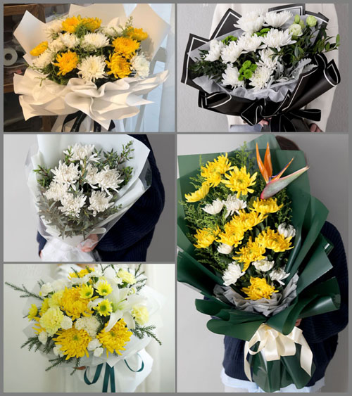 安徽池州市东至县胜利镇横洲村白事花束代送